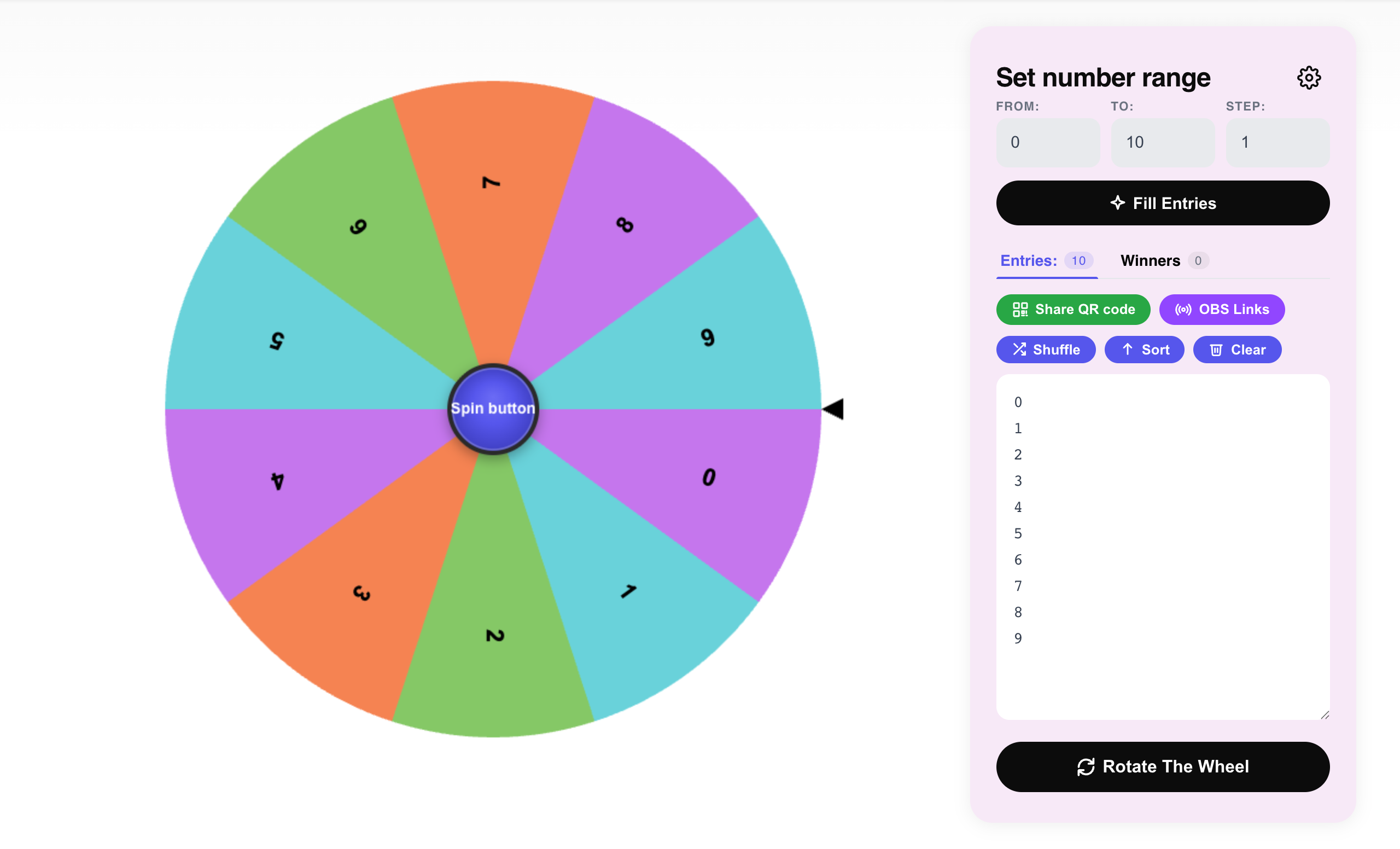 number wheel