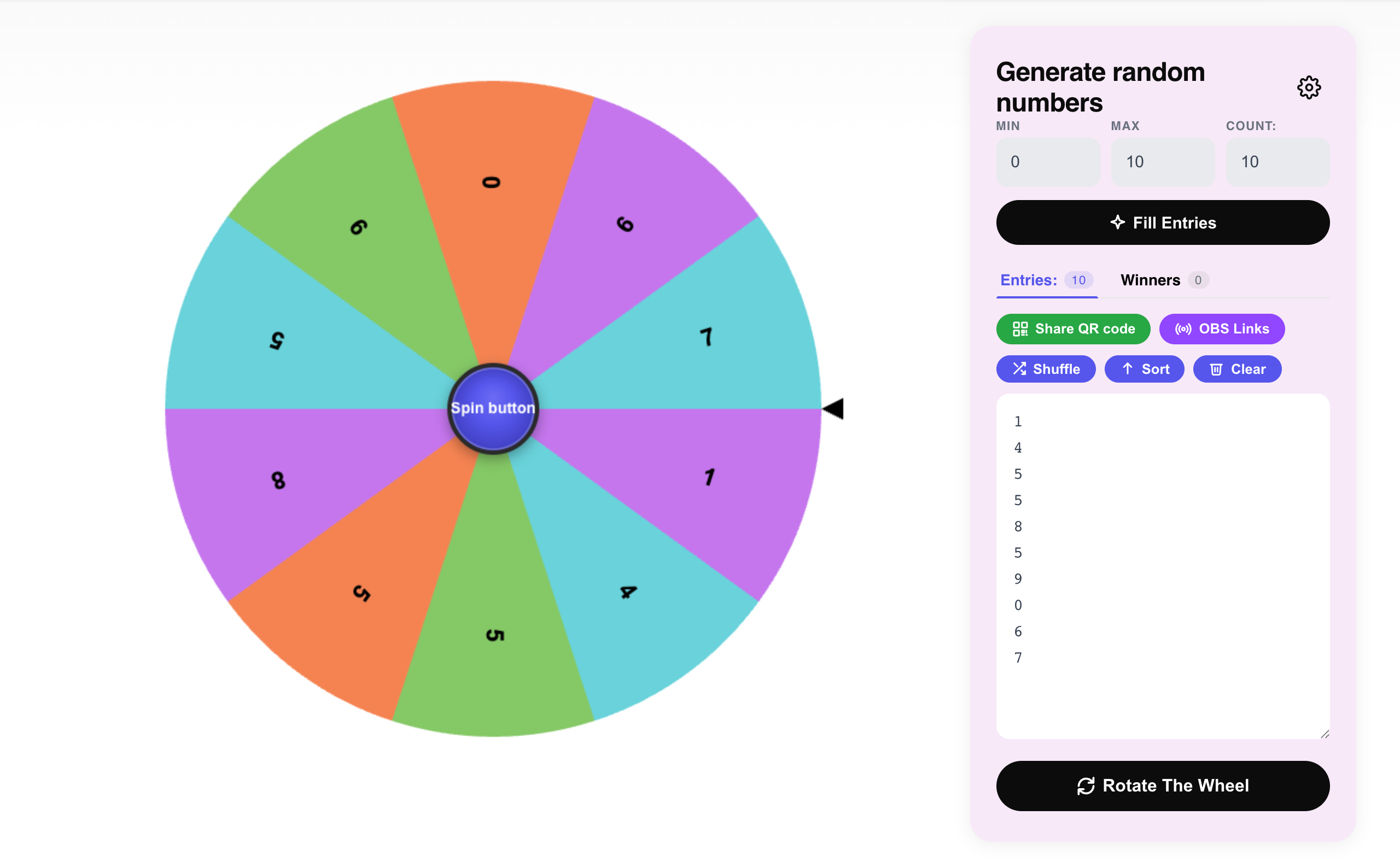 random number generator