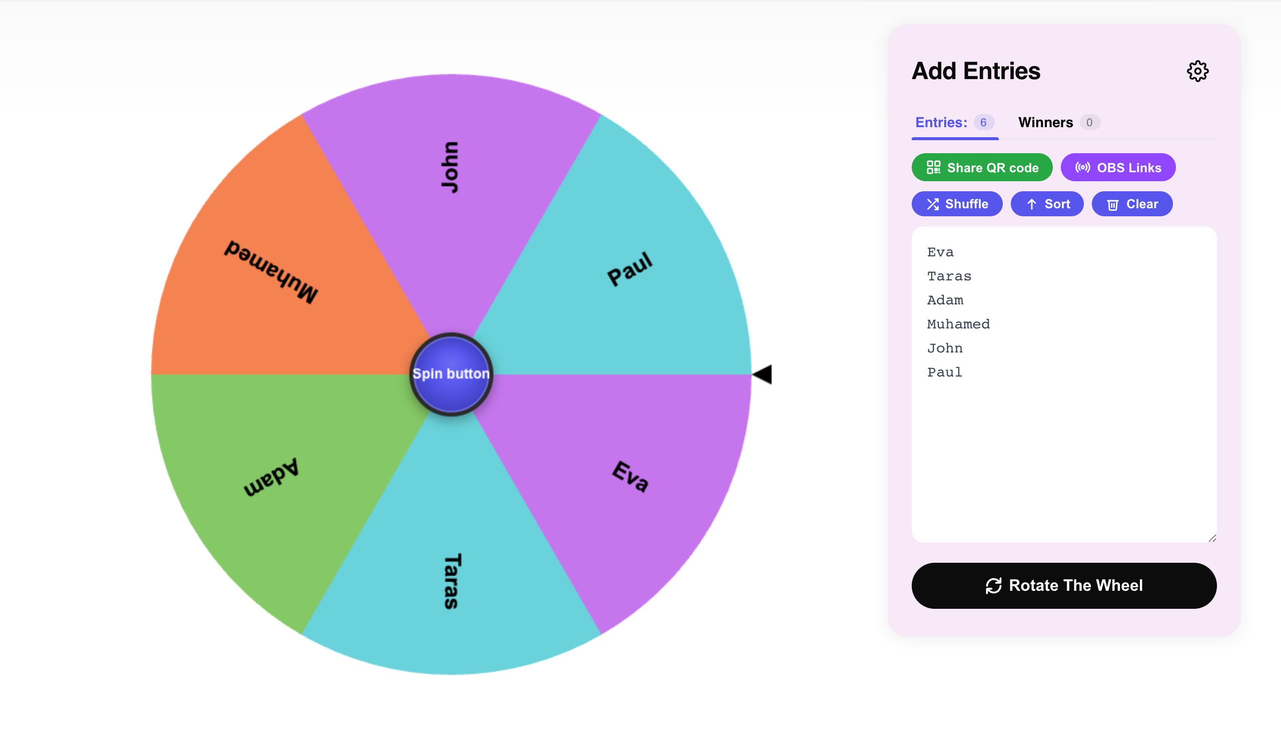 spin and wheel